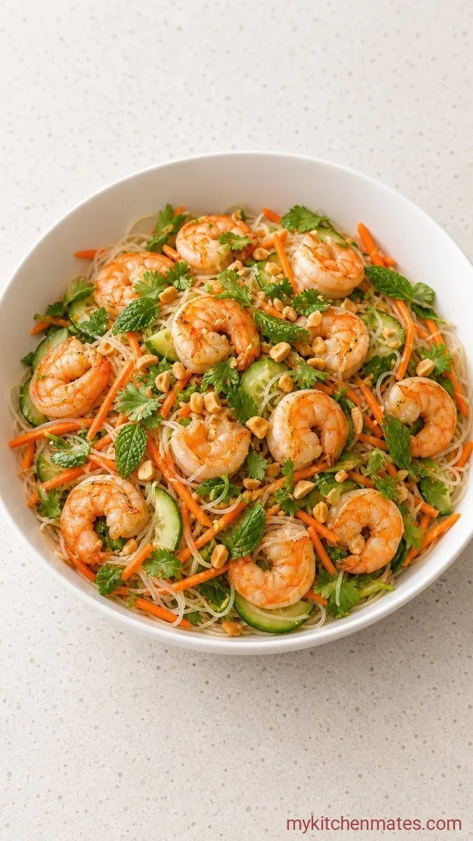 15-Minute Rice Noodle Salad with Tangy Lime Dressing Step 4: Toss and Serve
