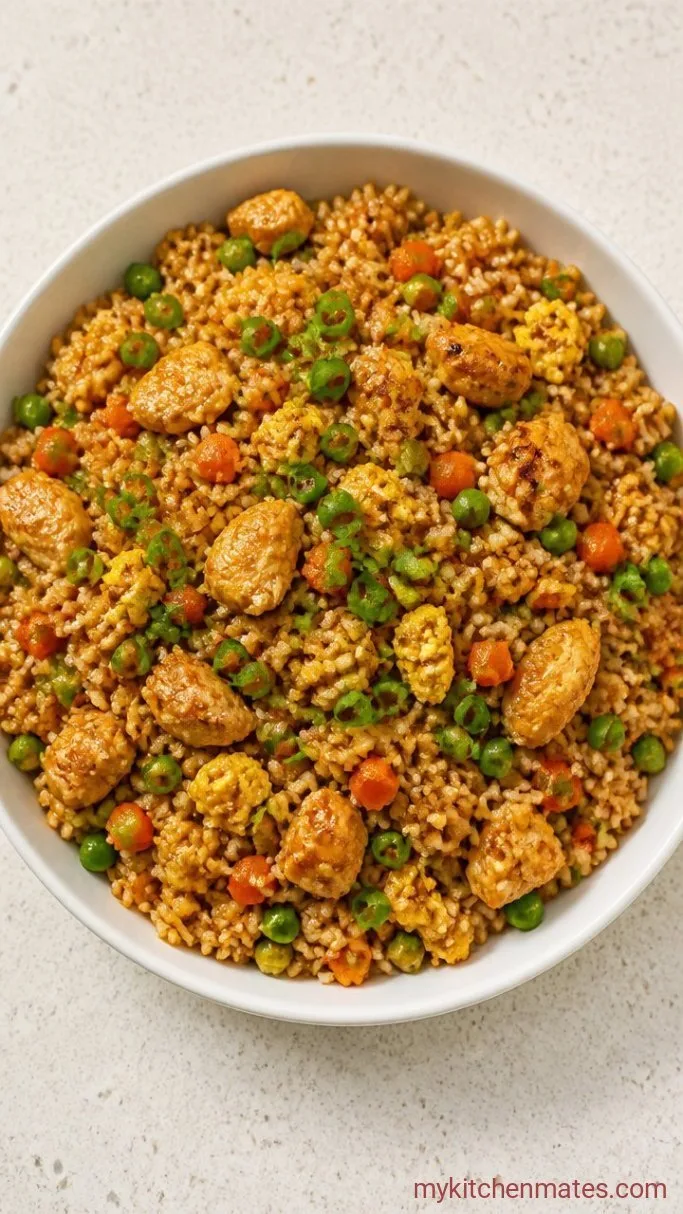 One-Pan Easy Chicken Fried Rice Step 4: Toss and Serve