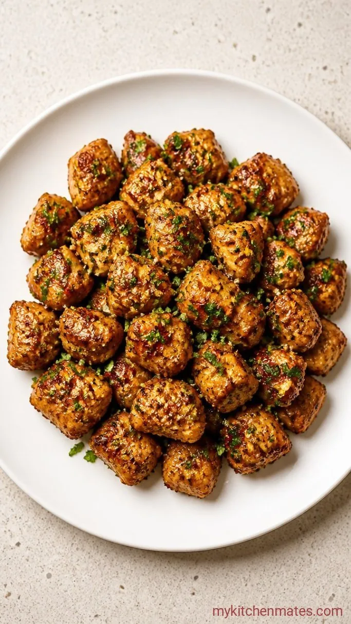 Quick 15-Minute Garlic Butter Chicken Bites Step 4: Toss and Serve