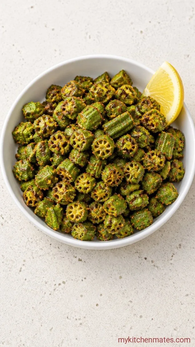 Crispy Air Fryer Okra (No Slime) Step 4: Toss and Serve