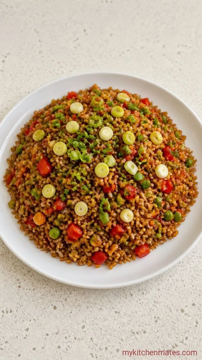 15-Minute Vegetable Fried Rice (Crispy, Flavorful, and Fast) Step 4: Toss and Serve