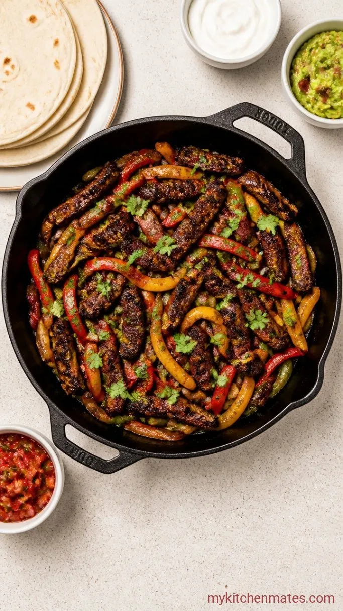 Quick Skillet Steak Fajitas Step 4: Toss Everything Together and Serve
