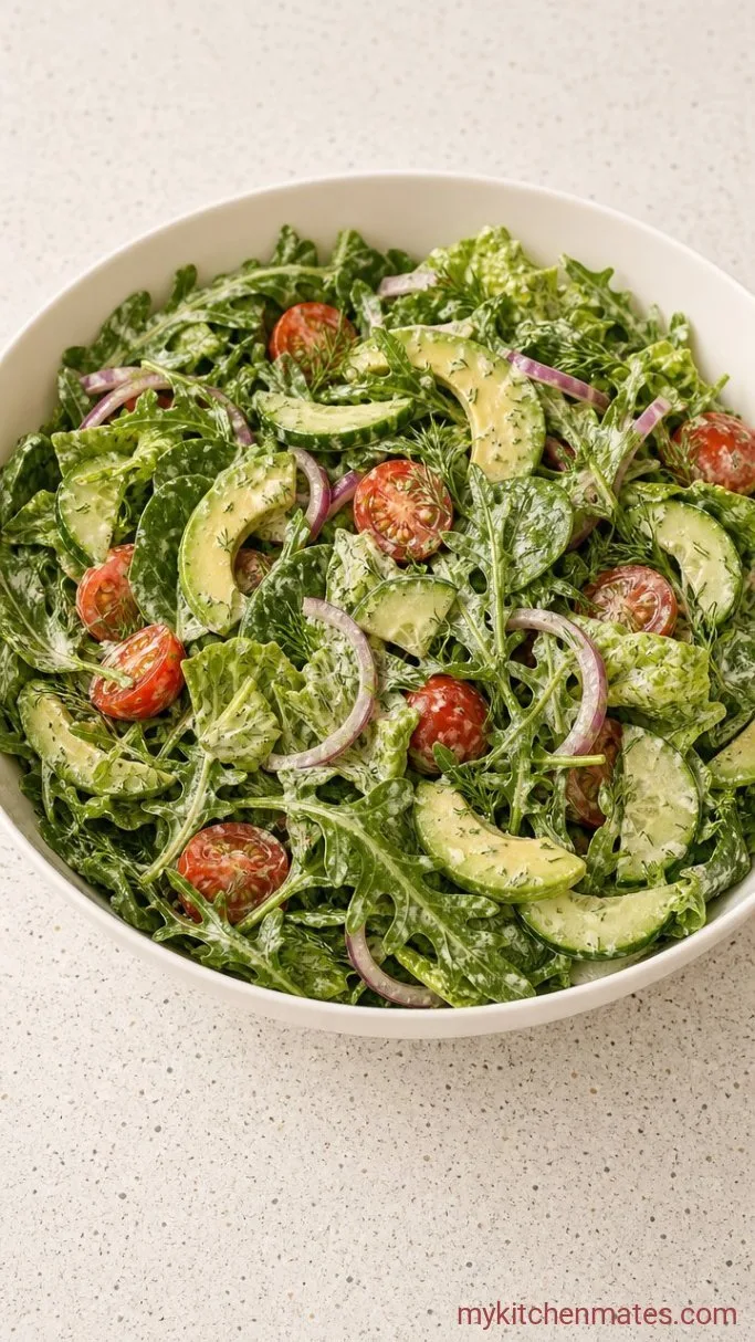Step 4: Toss the Greens and Veggies