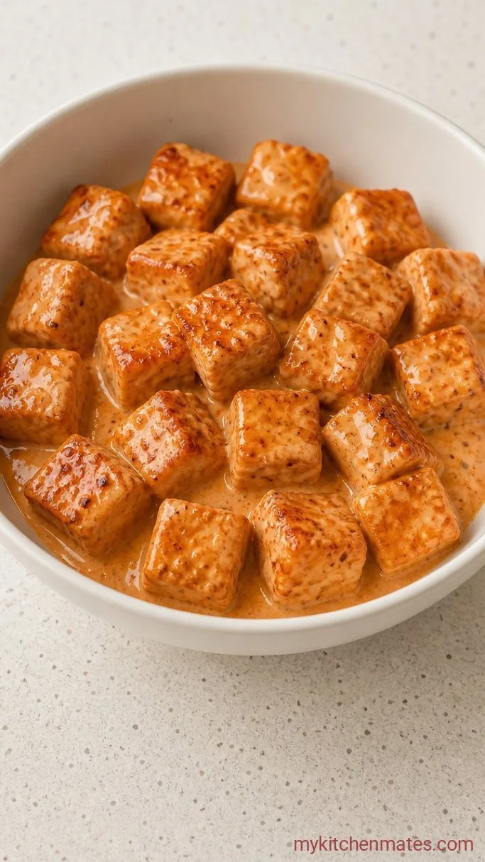 Crispy Air Fryer Bang Bang Salmon Bites Step 4: Toss the Salmon in the Sauce