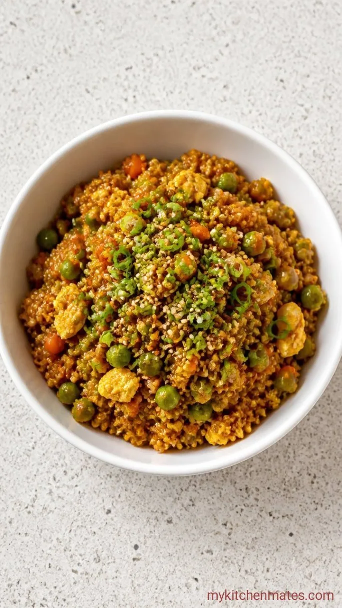 Quick Quinoa Fried Rice Step 4: Toss with Sauce and Serve