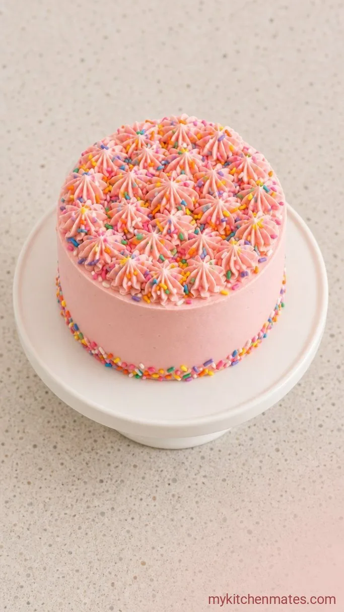 Taylor Swift Bento Cake (Mini Funfetti Layer Cake) Step 4: Whip the Buttercream and Decorate