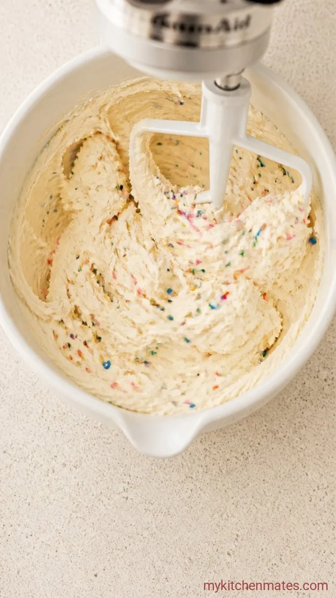 Y2K Funfetti Birthday Cake: Soft, Rainbow-Flecked & Never Dry Step 4: Whip the Buttercream Frosting