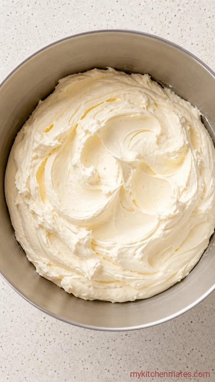 Fluffy Coconut Layer Cake with Toasted Coconut Frosting Step 4: Whip the Cream Cheese Frosting