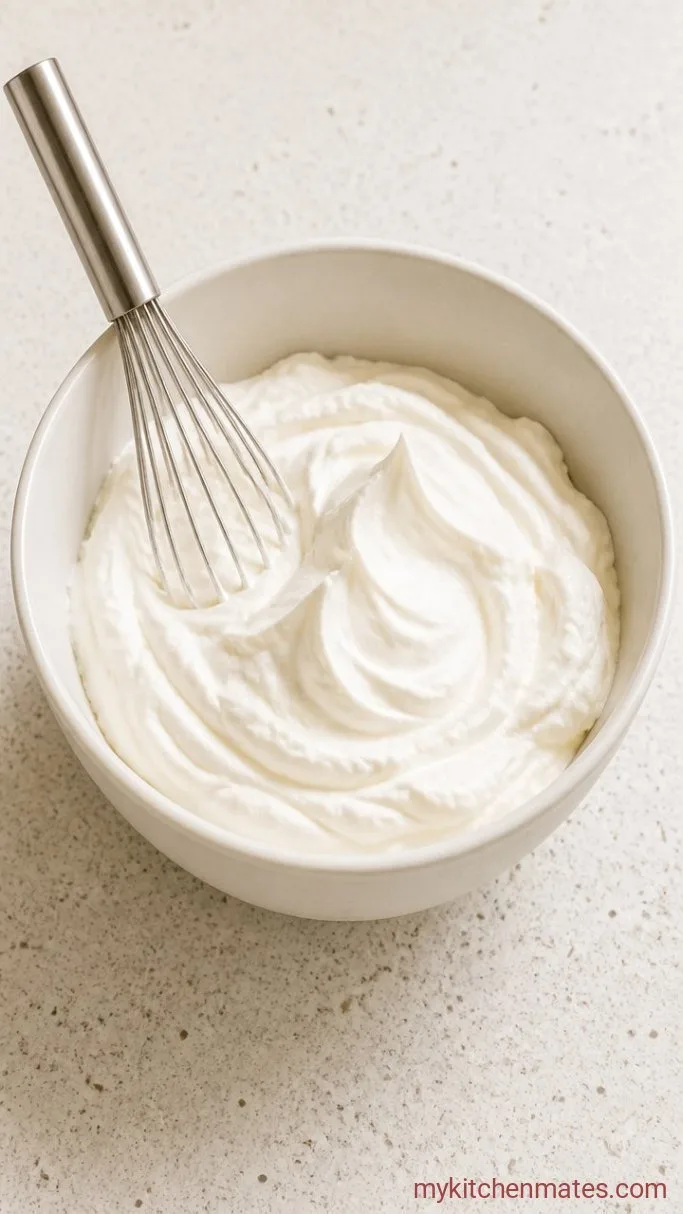 Foolproof Chocolate Roll Cake with Whipped Cream Step 4: Whip the Cream Filling