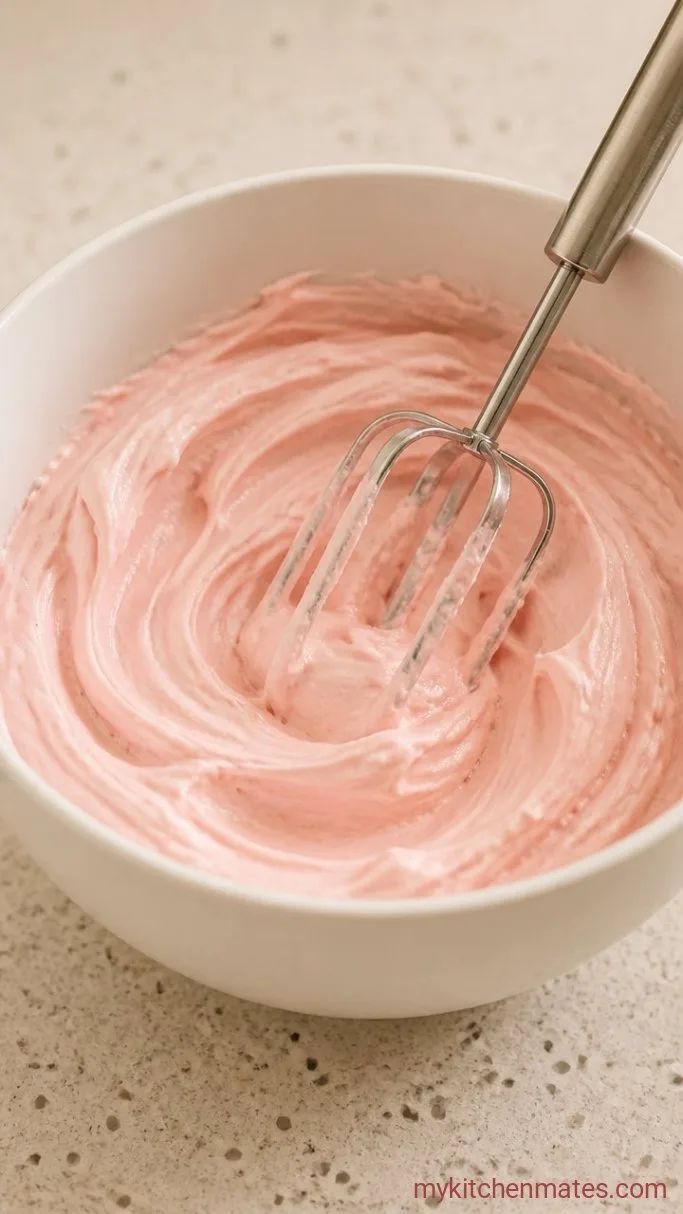 Easy One-Bowl Baddie Birthday Cake Step 4: Whip the Frosting