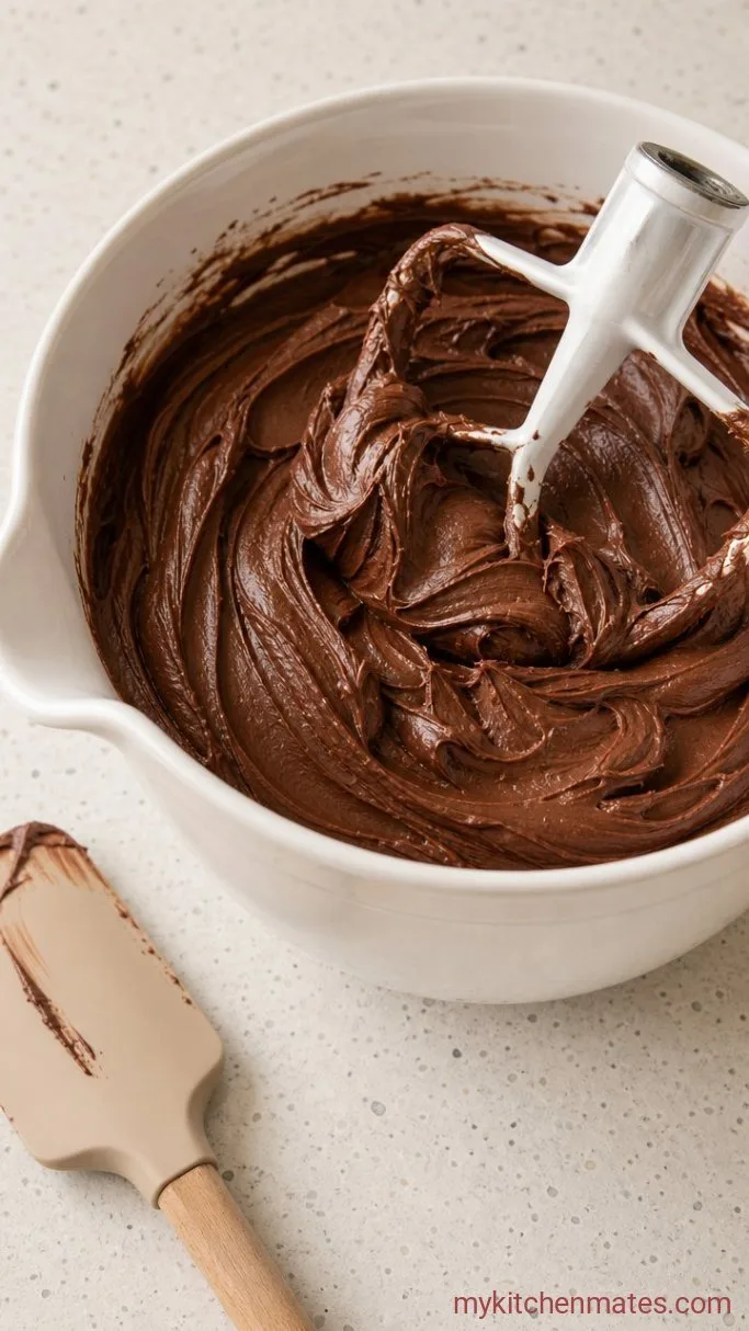 One-Bowl Chocolate Anniversary Cake Step 4: Whip the Frosting