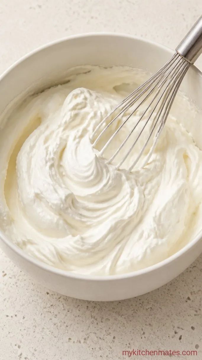 Easy Strawberry Shortcake Smash Cake Step 4: Whip the Frosting