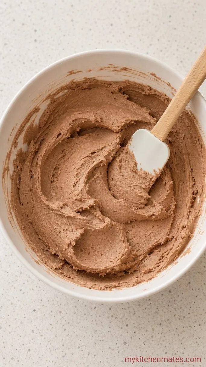 Layered Coffee Caramel Cake with Mocha Buttercream Step 4: Whip the Mocha Buttercream