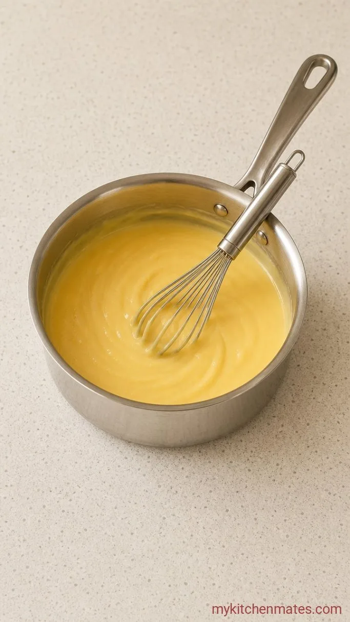 Weeknight Chicken Broccoli Rice Casserole Step 4: Whisk the Cheese Sauce