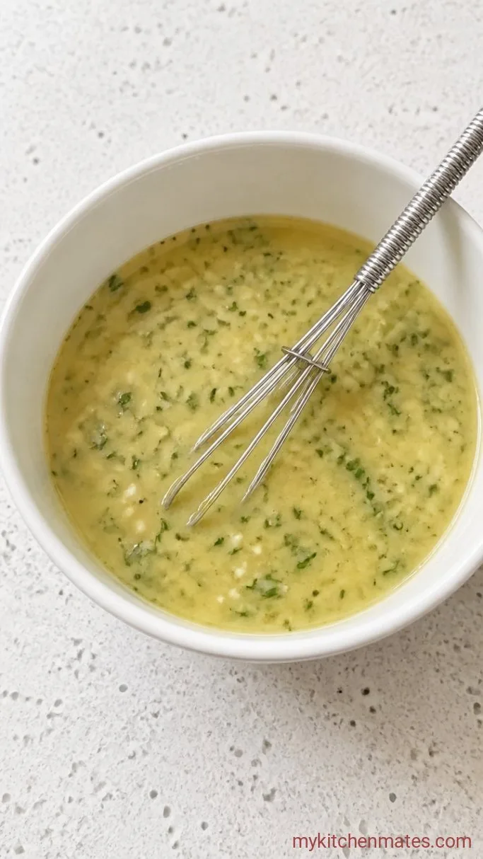 Mediterranean Chicken Quinoa Bowl with Lemon-Herb Dressing Step 4: Whisk the Dressing
