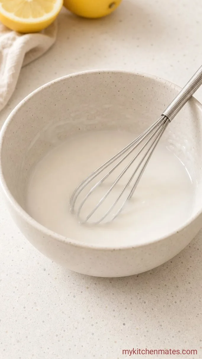 Buttery Italian Knot Cookies with Lemon Glaze Step 4: Whisk the Glaze