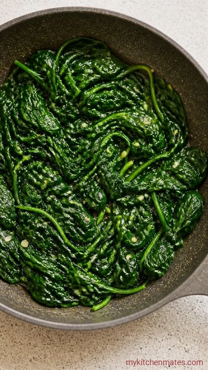Step 4: Wilt the Spinach