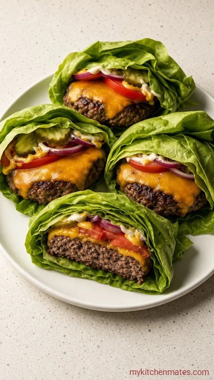 Lettuce Wrap Burgers (Low Carb & Ready in 20 Minutes) Step 4: Wrap It All Up