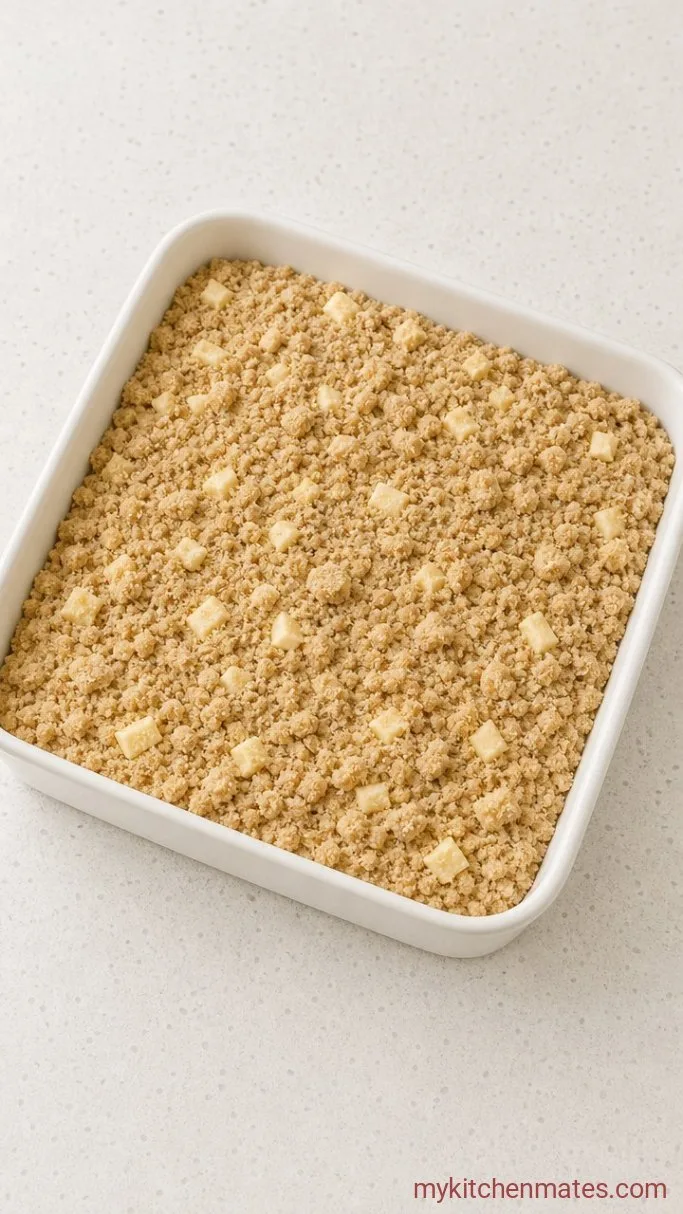 Moist Apple Sour Cream Coffee Cake with Cinnamon Streusel Step 5: Assemble and Bake the Cake