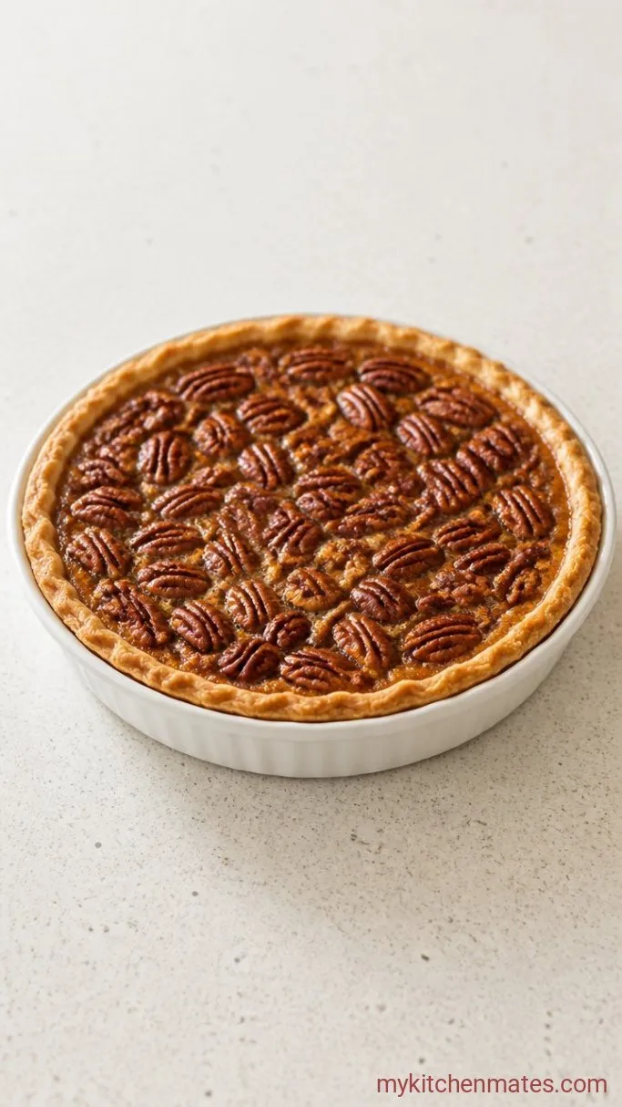 Deep Dish Pecan Pie with a Buttery, Flaky Crust and Gooey Filling Step 5: Assemble and Bake the Pie