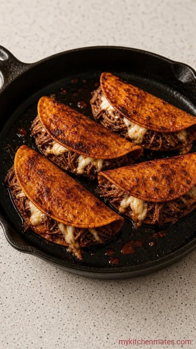 Step 5: Assemble and Fry the Tacos