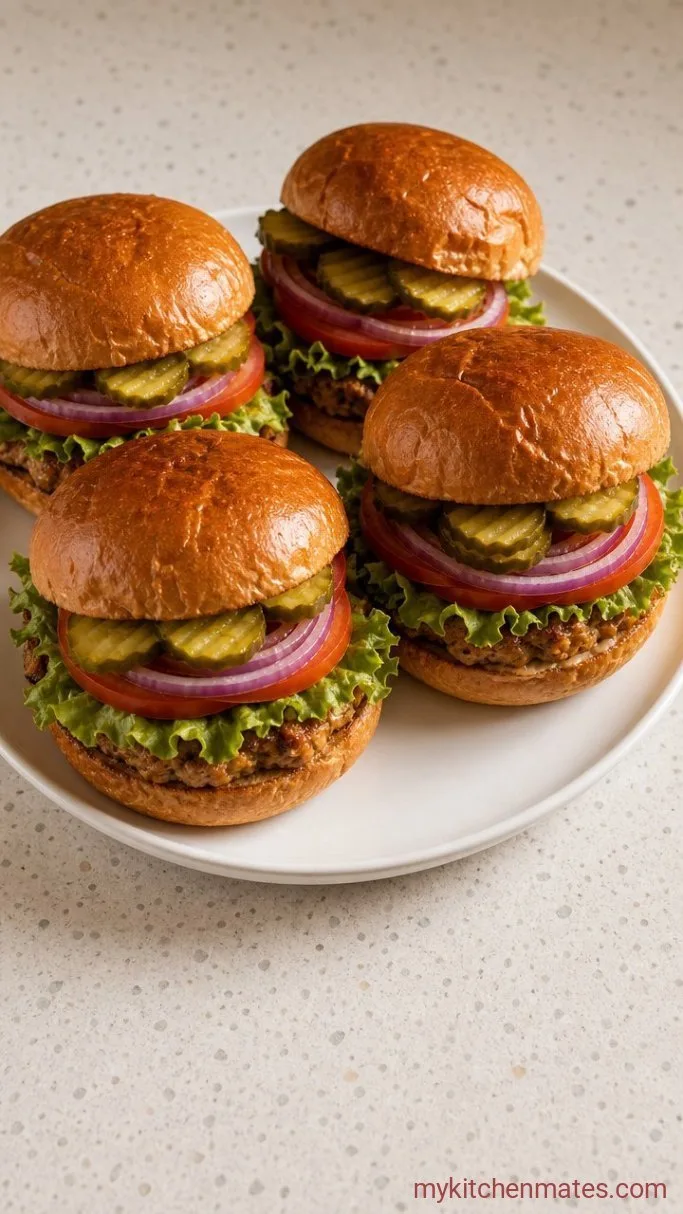 Juicy Ground Chicken Burgers (Ready in 20 Minutes) Step 5: Assemble the Burgers