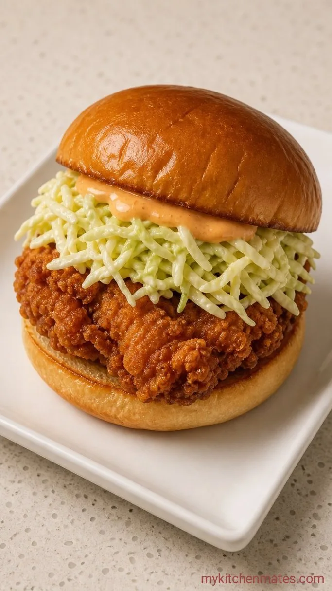 Crispy Chicken Burger (Ready in 30 Minutes) Step 5: Assemble the Burgers