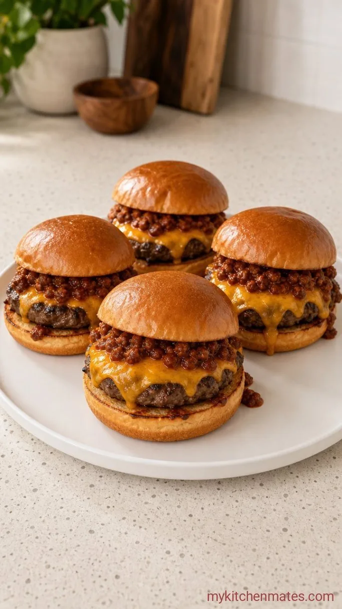 30-Minute Chili Cheese Burger Step 5: Assemble the Burgers