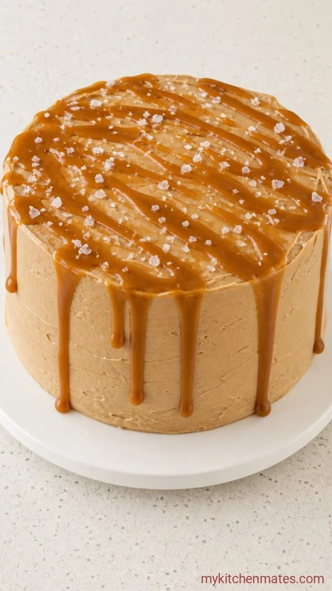 Layered Coffee Caramel Cake with Mocha Buttercream Step 5: Assemble the Cake Layers