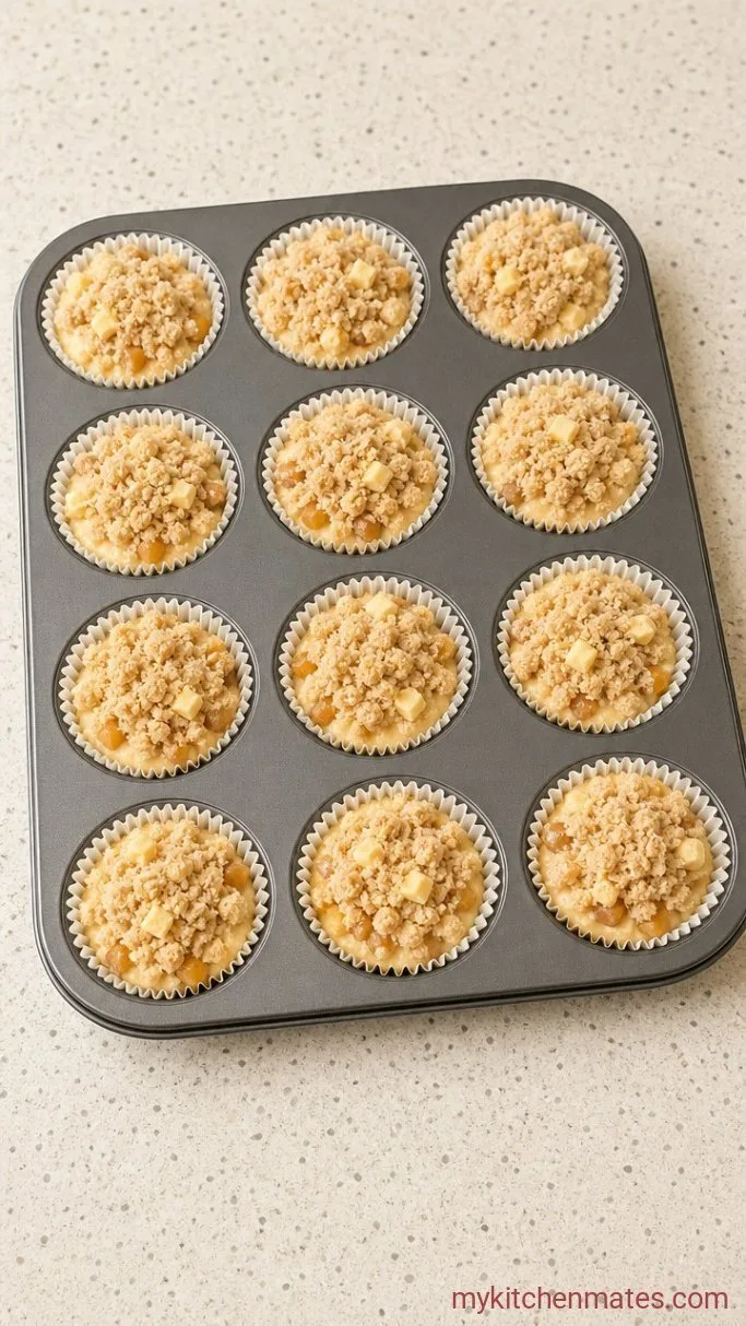 Apple Pie Cupcakes with Cinnamon Streusel Step 5: Assemble the Cupcakes