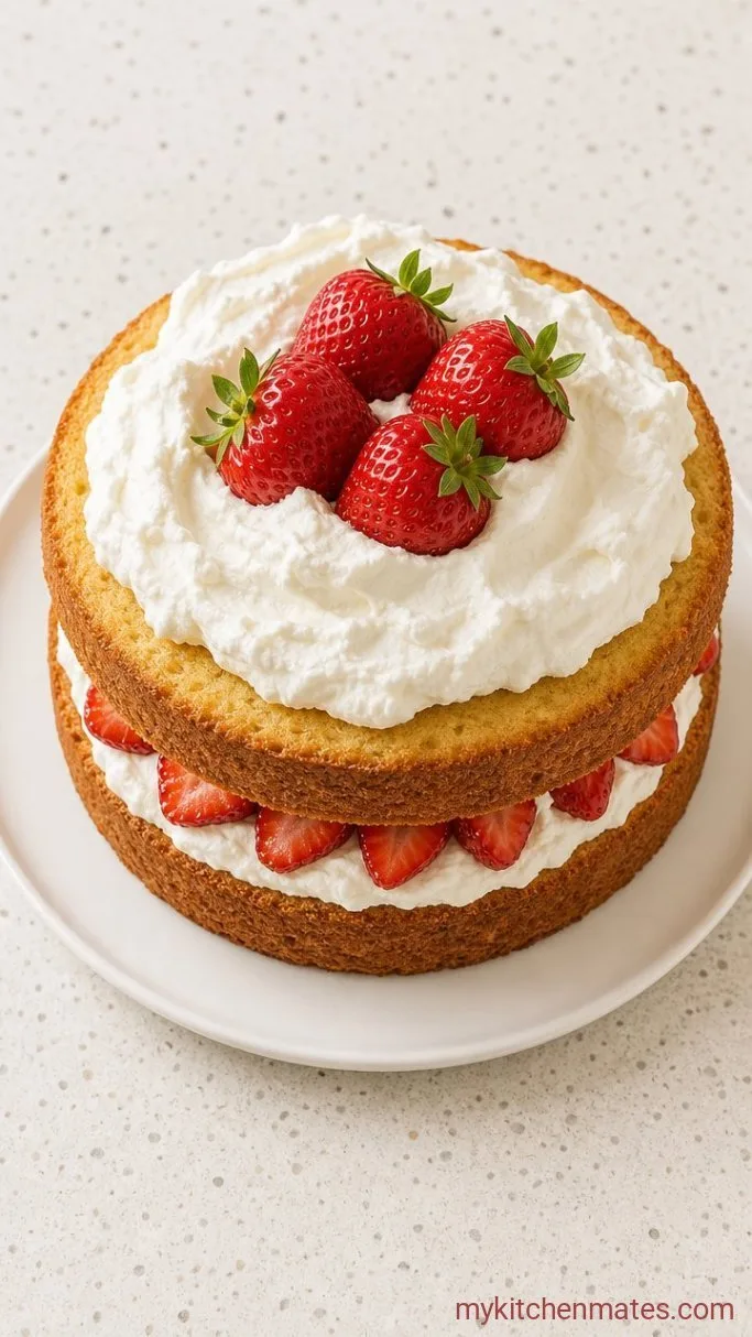 Easy Strawberry Shortcake Smash Cake Step 5: Assemble the Smash Cake