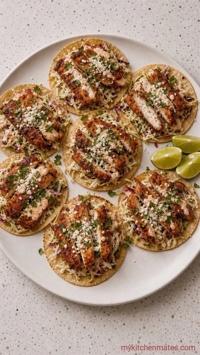 Crispy Chicken Tacos (Ready in 30 Minutes) Step 5: Assemble the Tacos