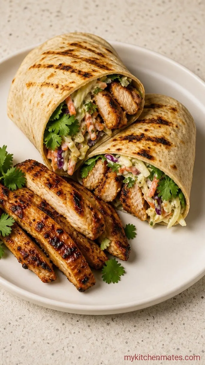 30-Minute Grilled Chicken Wraps Step 5: Assemble the Wraps