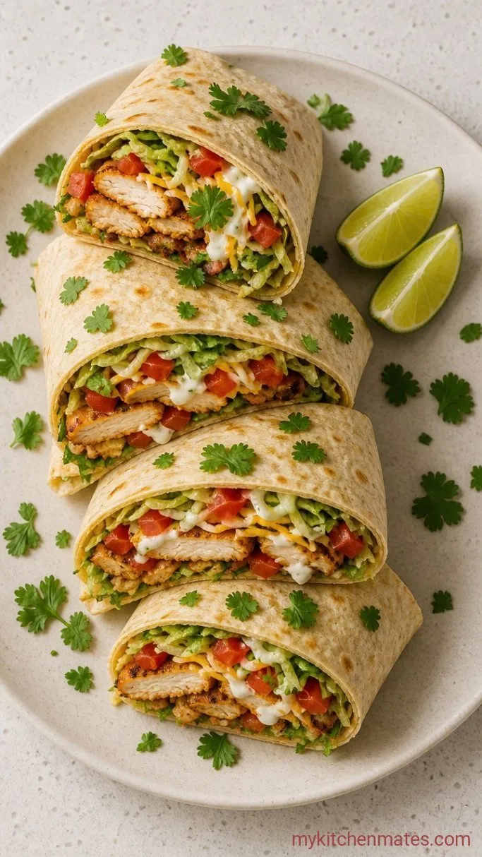 30-Minute Chipotle Chicken Wraps Step 5: Assemble the Wraps
