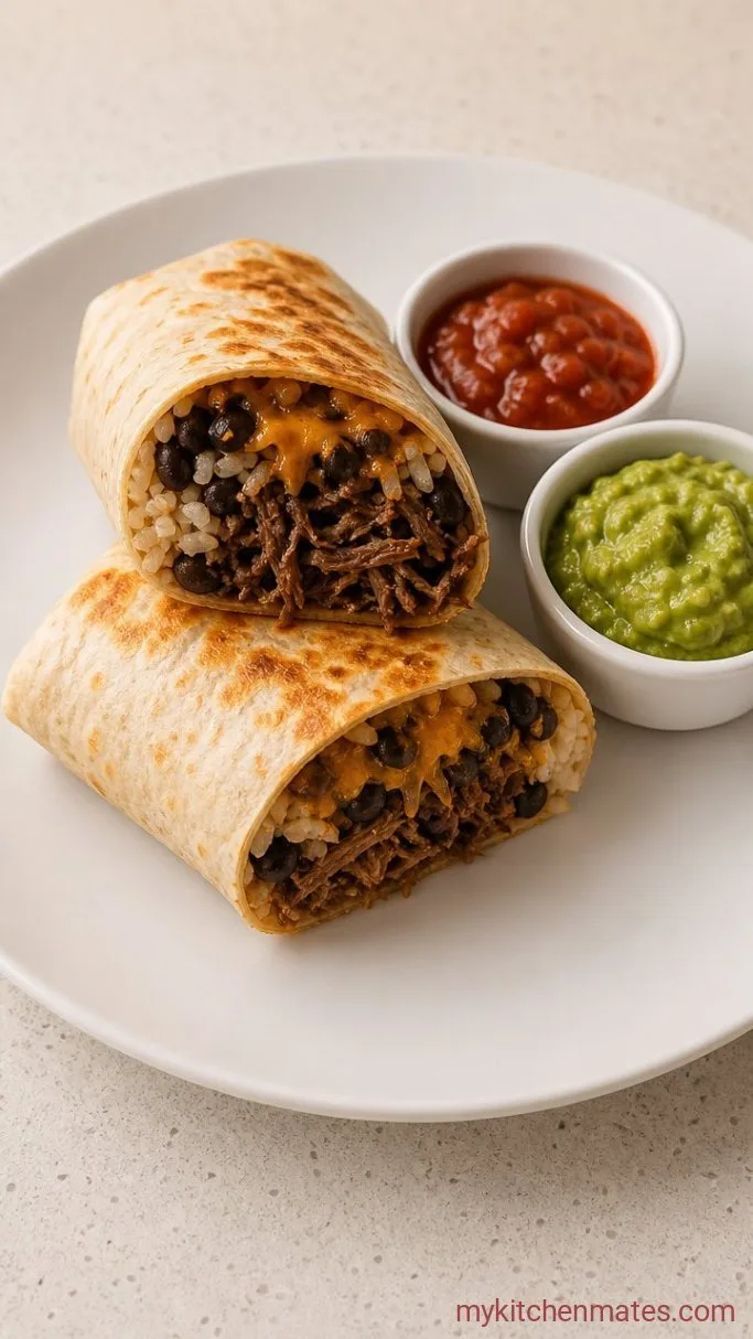 Slow-Cooker Shredded Beef Burritos Step 5: Assemble Your Burritos