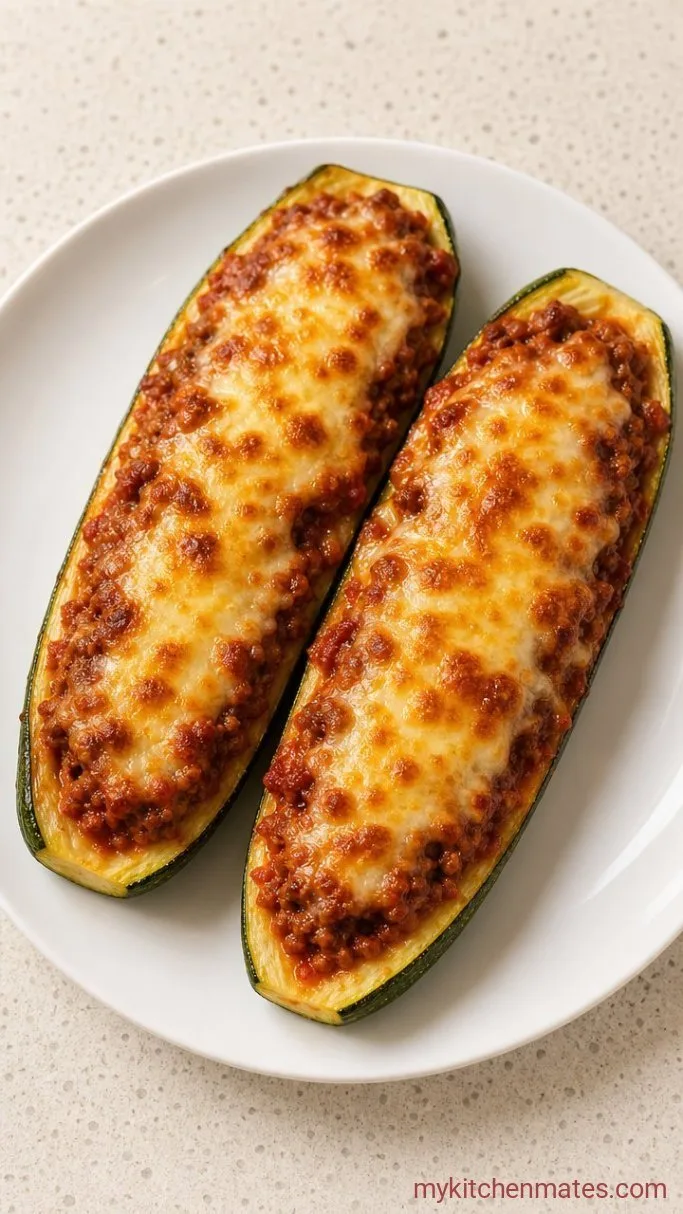 30-Minute Stuffed Zucchini Boats Step 5: Bake and Broil the Boats