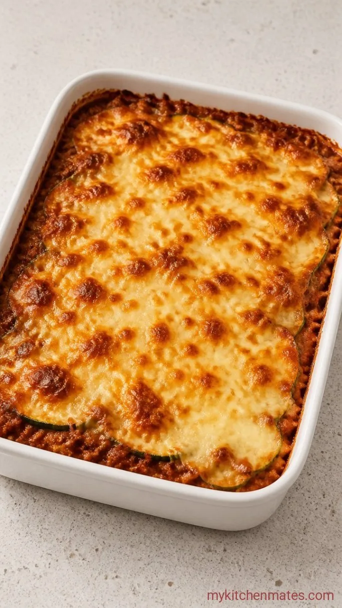 One-Skillet Keto Lasagna Bake Step 5: Bake and Broil