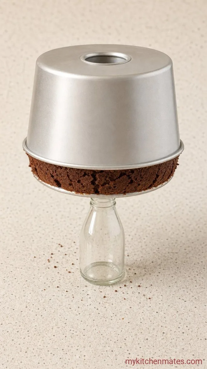 Step 5: Bake and Cool the Cake Upside Down