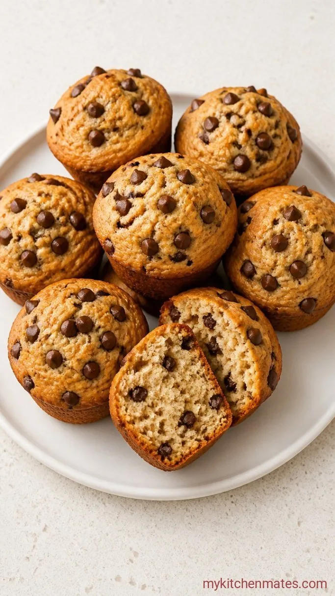 Fluffy High Protein Chocolate Chip Muffins (Ready in 30 Mins) Step 5: Bake and Cool the Muffins