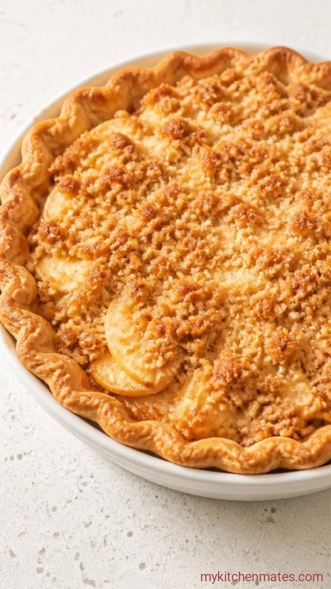 Creamy Sour Cream Apple Pie Step 5: Bake and Cool the Pie