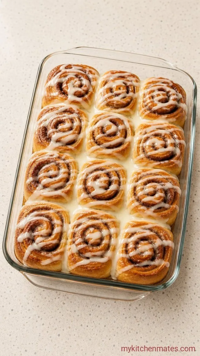 Soft and Gooey Gluten Free Cinnamon Buns Step 5: Bake and Drizzle with Icing