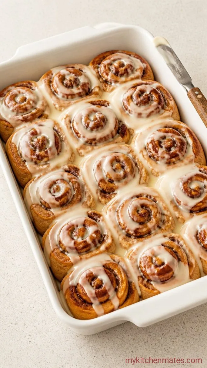 Step 5: Bake and Frost the Cinnamon Rolls