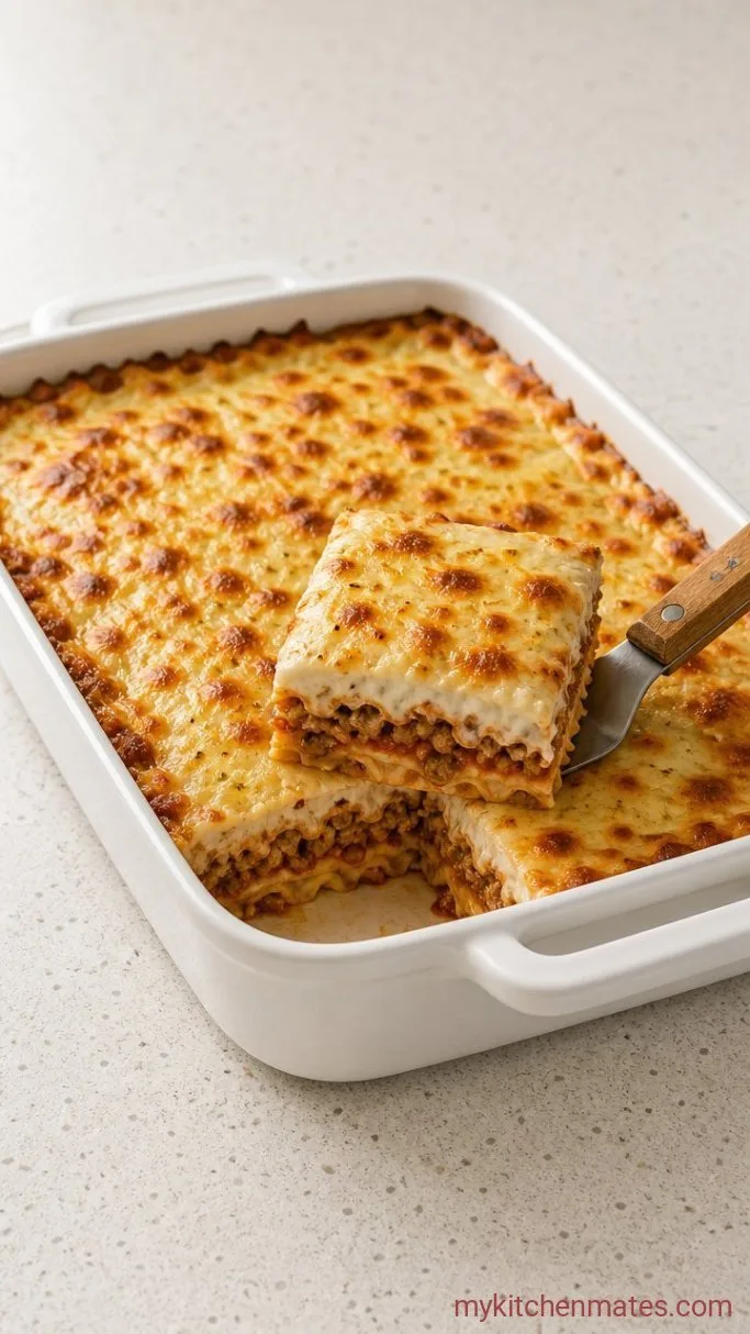 Creamy Baked Alfredo and Spaghetti Sauce Pasta Step 5: Bake and Serve