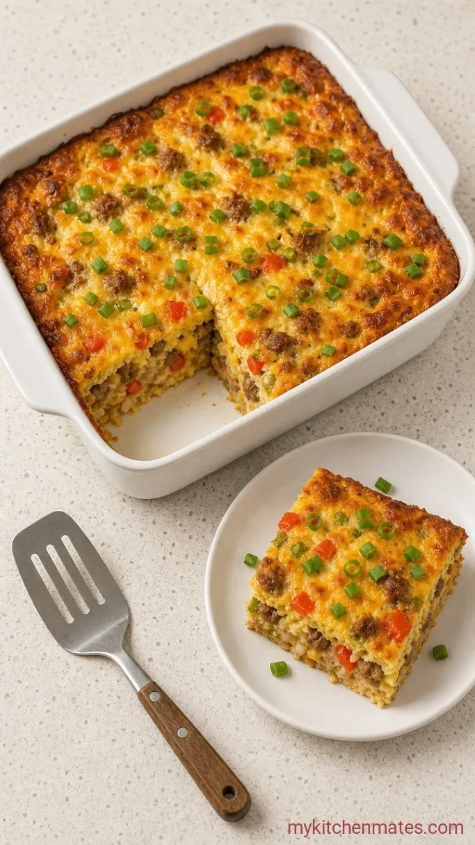 Make-Ahead Gluten-Free Breakfast Casserole Step 5: Bake and Serve