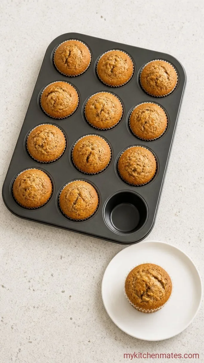 Fluffy Paleo Banana Muffins (Naturally Sweetened) Step 5: Bake, Cool, and Serve