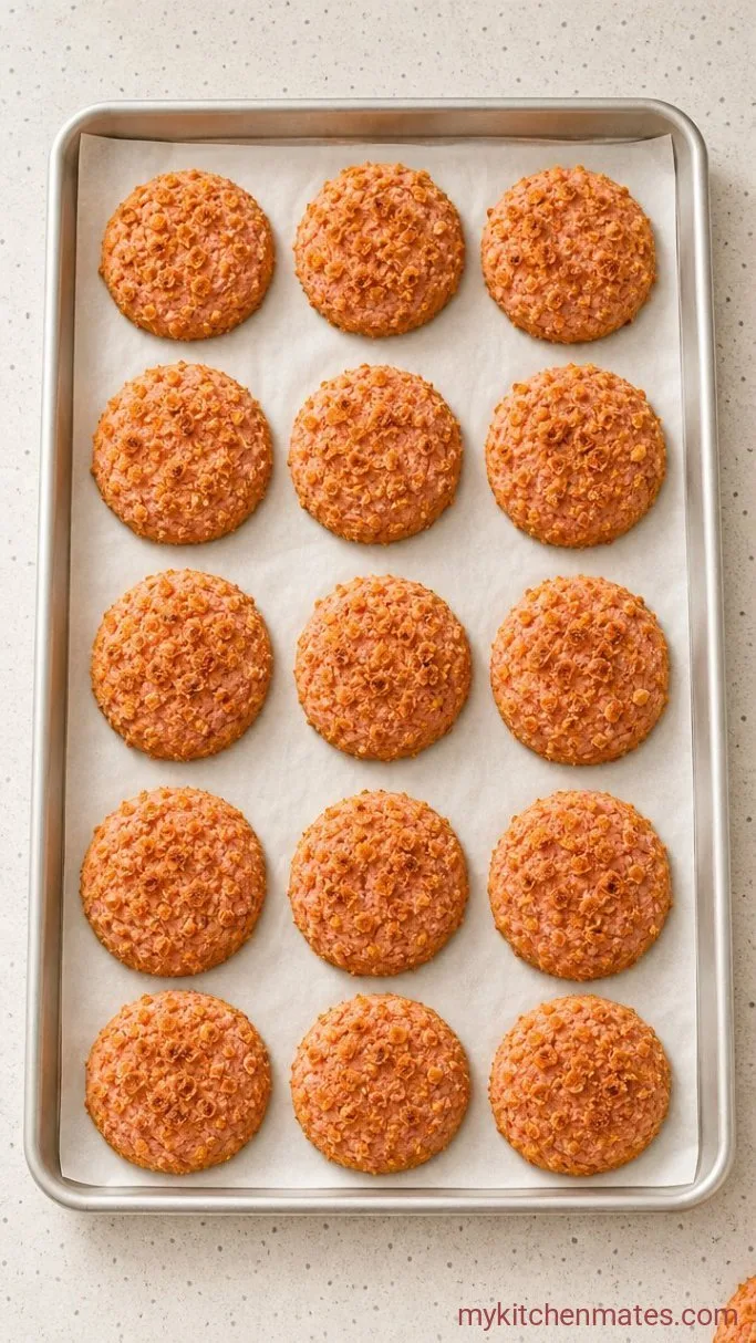 Strawberry Crunch Cookies (Soft Centers with a Crunchy Topping) Step 5: Bake the Cookies