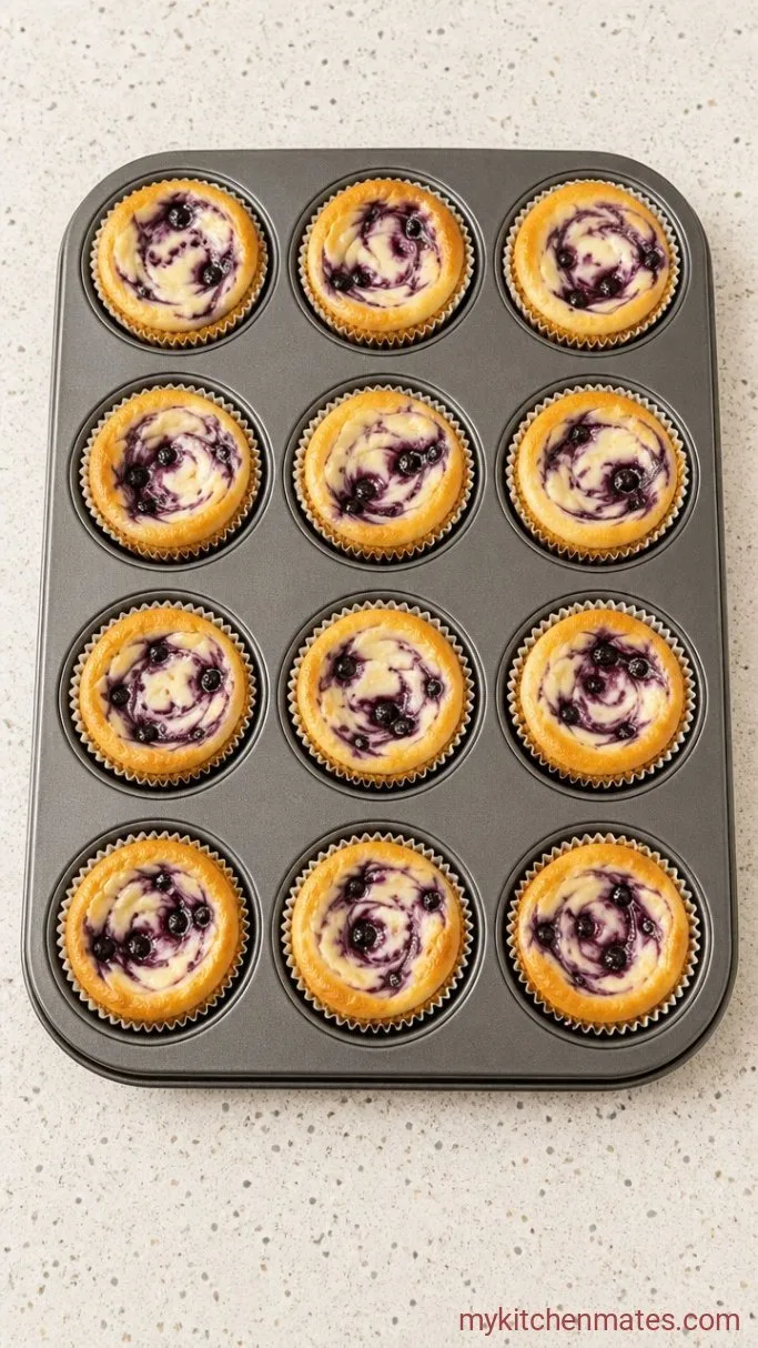 Step 5: Bake the Mini Cheesecakes