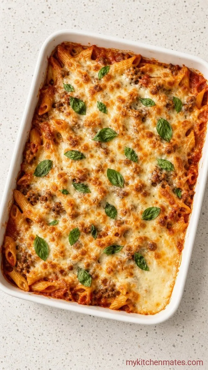 Cheesy Baked Penne Pasta with Sausage and Ricotta Step 5: Bake the Pasta and Serve