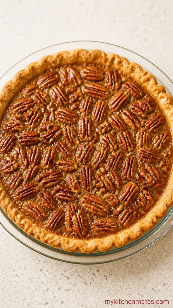 Fudgy Brownie Pecan Pie Step 5: Bake the Pie