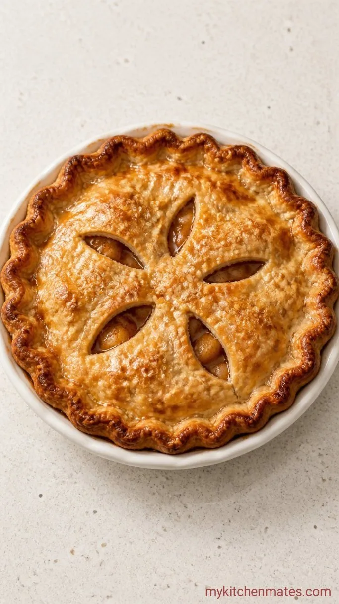 Apple Pear Pie with a Flaky Butter Crust Step 5: Bake the Pie